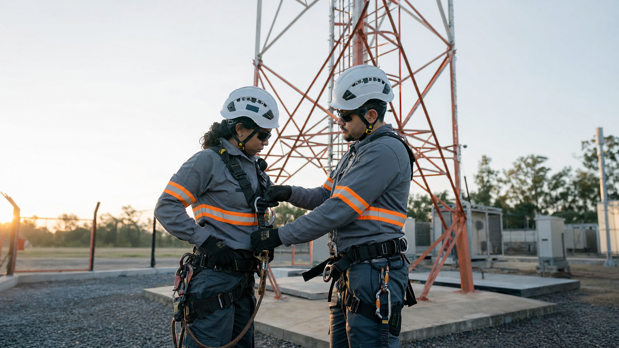 Subida em torre com protocolo